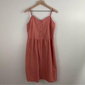 Esmara Light Orange Linen Blend Dress